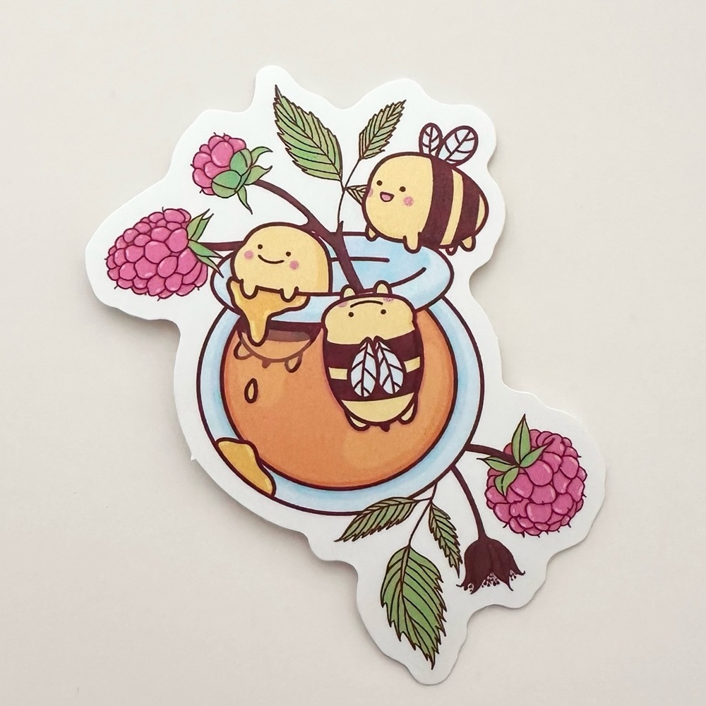 10/$10 Cute Bees & Honey Sticker